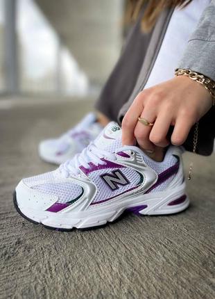 Женские кроссовки  new balance 530 white purple v2