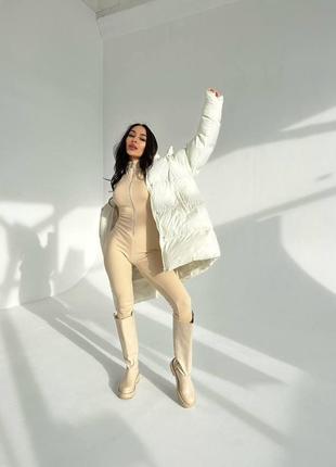 Неймовірно сексуальний жіночий комбінезон фліс рубчик