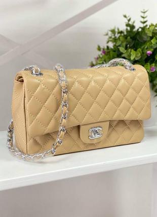 Классическая кожаная сумочка chanel сумка4 фото