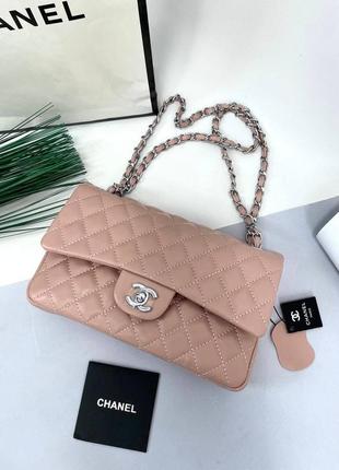 Люксусовая кожаная сумка chanel классическая