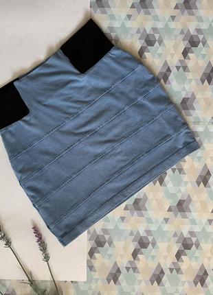 Дуже крута спідниця topshop під джинс з високою талією🦋