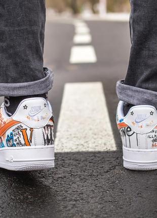 Кроссовки найк аир форс 1 nike air force 1 low pauly graffiti garlem ❤️36рр-45рр❤️  кроссовки найк форс графити 4