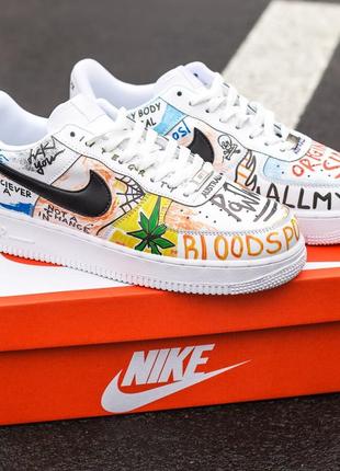 Кросівки найк аір форс 1 nike air force 1 low pauly graffiti garlem ❤️36рр-45рр❤️  кроссовки найк форс графити5 фото