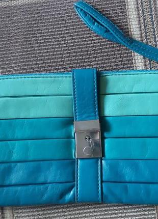 Клатч бірюзовий avon з ключиком ключем на замку