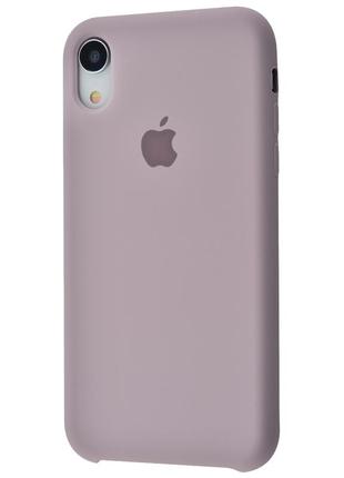 Чехол для iphone xr silicone case (лавандовый)