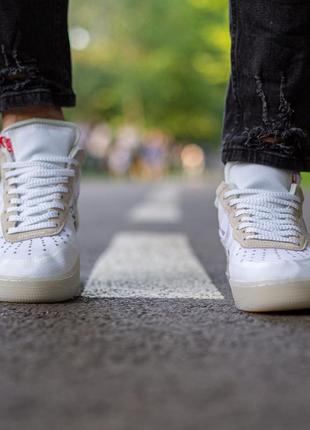 Nike air force x off white, мужские кроссовки найк3 фото