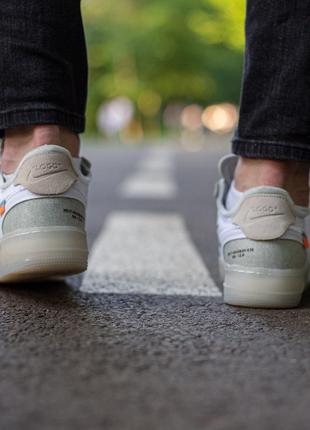 Nike air force x off white, мужские кроссовки найк4 фото