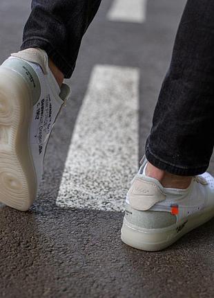 Nike air force x off white, мужские кроссовки найк5 фото