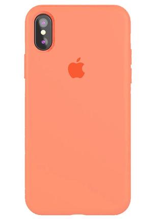 Чехол для iphone x/xs silicone case (оранжевый)