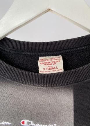 Champion винтажный флисовый свитшот с вышитым сушем под реставрацию ретро толстовка худи4 фото