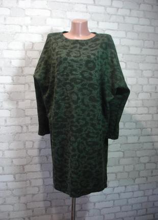 Леопардовое платье оверсайз с удлиненной спинкой  50- 52 р италия1 фото