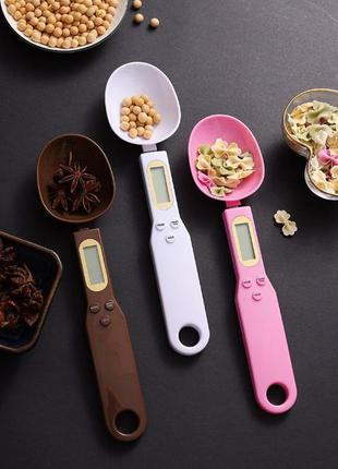 Электронная мерная ложка весы с lcd экраном digital spoon scale spoon scales up to 500g8 фото