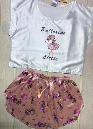 Пижама подростковая с топом 134-176 рост