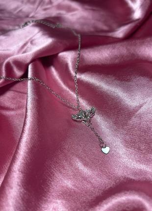 Подвеска щи ангельским сердцем