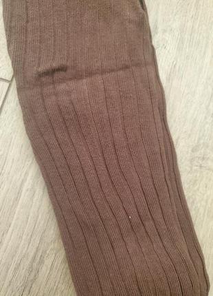 Дитячі колгтки в рубчик в коричневому кольорі від jatta