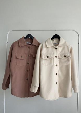 Женская теплая рубашка пальто куртка кашемир1 фото
