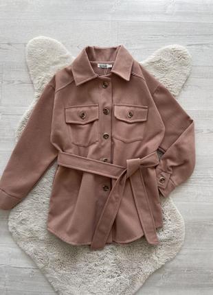 Женская теплая рубашка пальто куртка кашемир3 фото