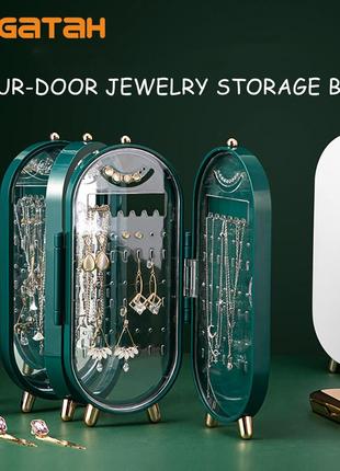 Футляр-органайзер для хранения ювелирных украшений jewelry storage box для бижутерии10 фото