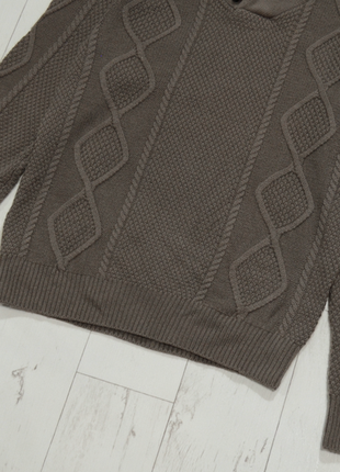 Cashmere collection шикарна коричнева кофта кашемір + шерсть розмір м унісекс в'язана4 фото