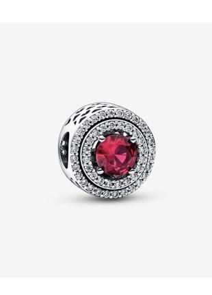 Намистина шарм підвіска підвіс срібло пандора pandora silver s925 ale з біркою червона