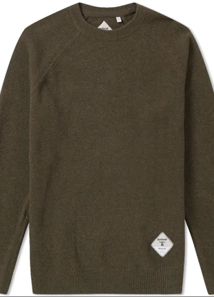 Barbour forest round crew neck pullover jumper 100% wool оригинальная брендовая шерстяная кофта3 фото