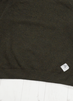 Barbour forest round crew neck pullover jumper 100% wool оригинальная брендовая шерстяная кофта5 фото