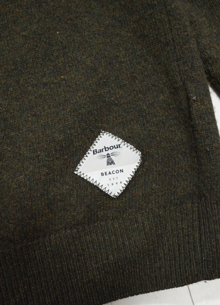 Barbour forest round crew neck pullover jumper 100% wool оригинальная брендовая шерстяная кофта7 фото