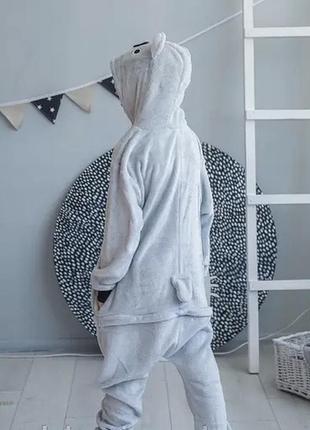 Кигуруми теплая цельная пижама коала плюшевая пижамка3 фото