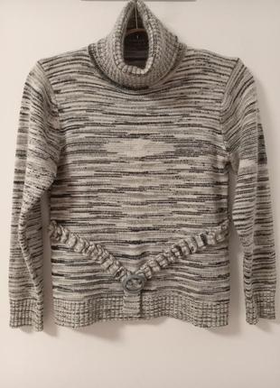 Тёплый мягкий свитер меланж.4 фото