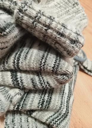 Тёплый мягкий свитер меланж.6 фото