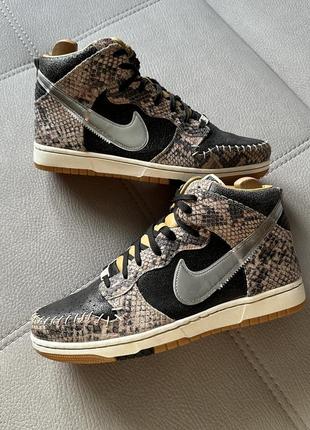 Кросовки nike dunk zoom 2014 high cmft snakeskin men's - 716714-001