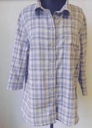 Рубашка 100%котон в клетку