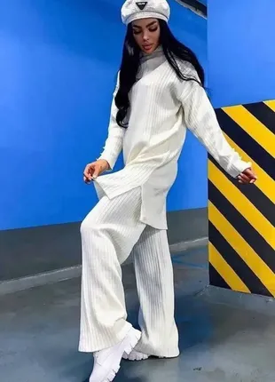 Костюм у рубчик