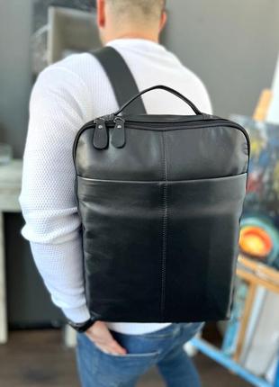 Premium рюкзак roden, рюкзак черный, черный рюкзак кожаный6 фото