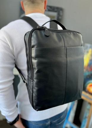 Premium рюкзак roden, рюкзак черный, черный рюкзак кожаный9 фото