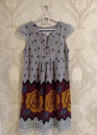 Платье сарафан с цветами кружевом jasmine.2 фото