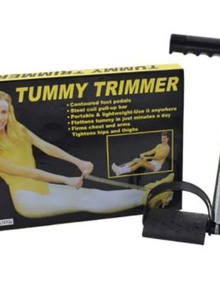 Домашний тренажер с пружиной для мышц груди, пресса, рук и ног tummy trimmer фитнес упражнения дома2 фото