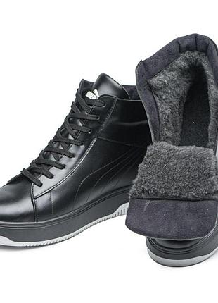 Зимові черевики puma, чоловічі шкіряні кросівки, мужские зимние ботинки/кроссовки...
