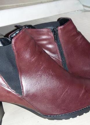 Кожаные ботиночки jenny(немежность) размер 42 (28 см)7 фото