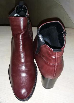 Кожаные ботиночки jenny(немежность) размер 42 (28 см)2 фото
