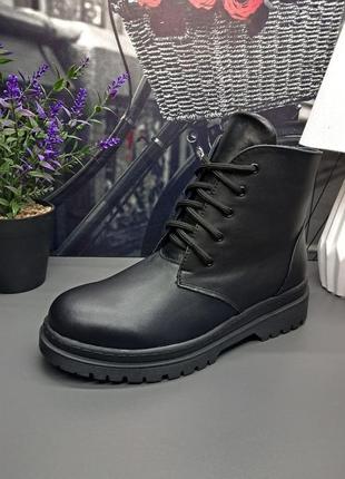 Кожаные зимние ботинки 37, 38 размера (модель 443)4 фото