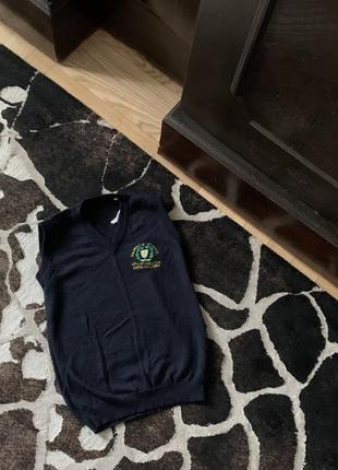 Жилетка брендовая вязаная классическая свитер zara черная новинка