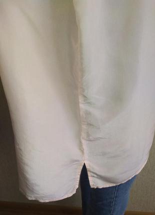 Sergio ніжно-кремова шовкова красива блуза сорочка4 фото