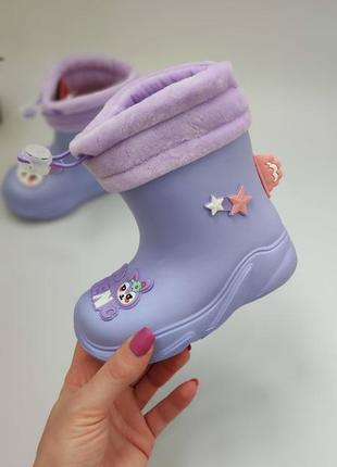 Дитячі гумові чоботи для дівчаток