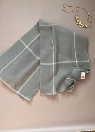 Теплий шарф сірого кольору теплий платок4 фото