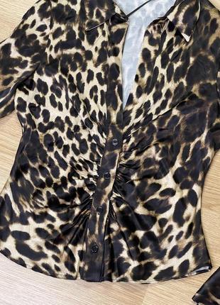 Блуза zara леопардовый принт7 фото