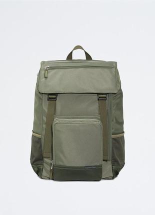 Новий рюкзак calvin klein (ck utility backpack olive) з американками