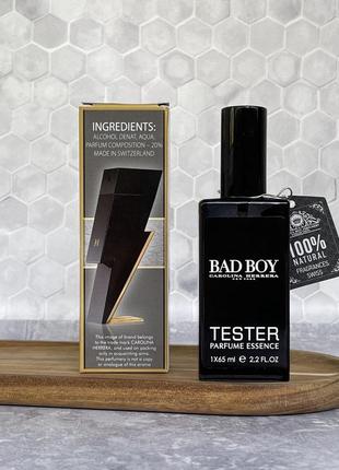 Парфумована вода bad boy carolina herrera для чоловіків 65 мл