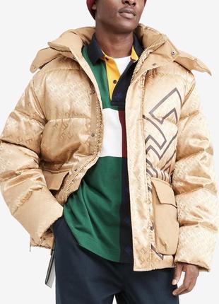 Пуховая куртка tommy hilfiger с монограммой р. м7 фото
