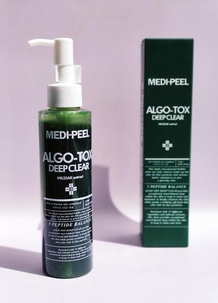 Гель для глибокого очищення шкіри з ефектом детоксу medi-peel algo-tox deep clear 150 мл.2 фото